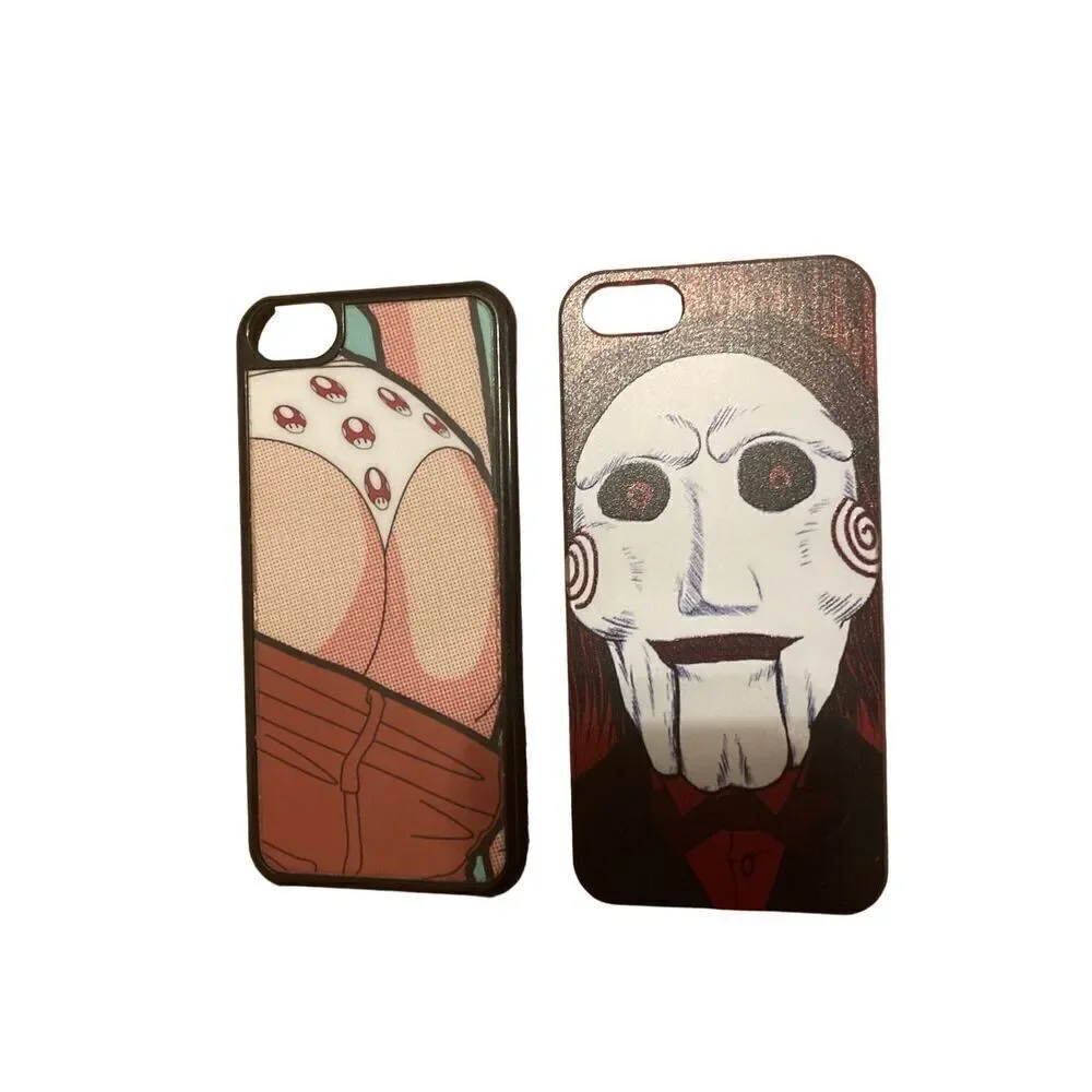 Lot of 5 iPhone 4 Hard Cases Covers Skins Cell Phone Saw Horror Sexy Ice Cream